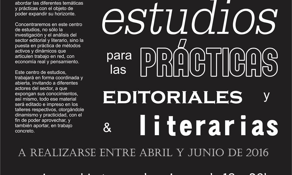 Centro de estudios para las prácticas literarias y editoriales